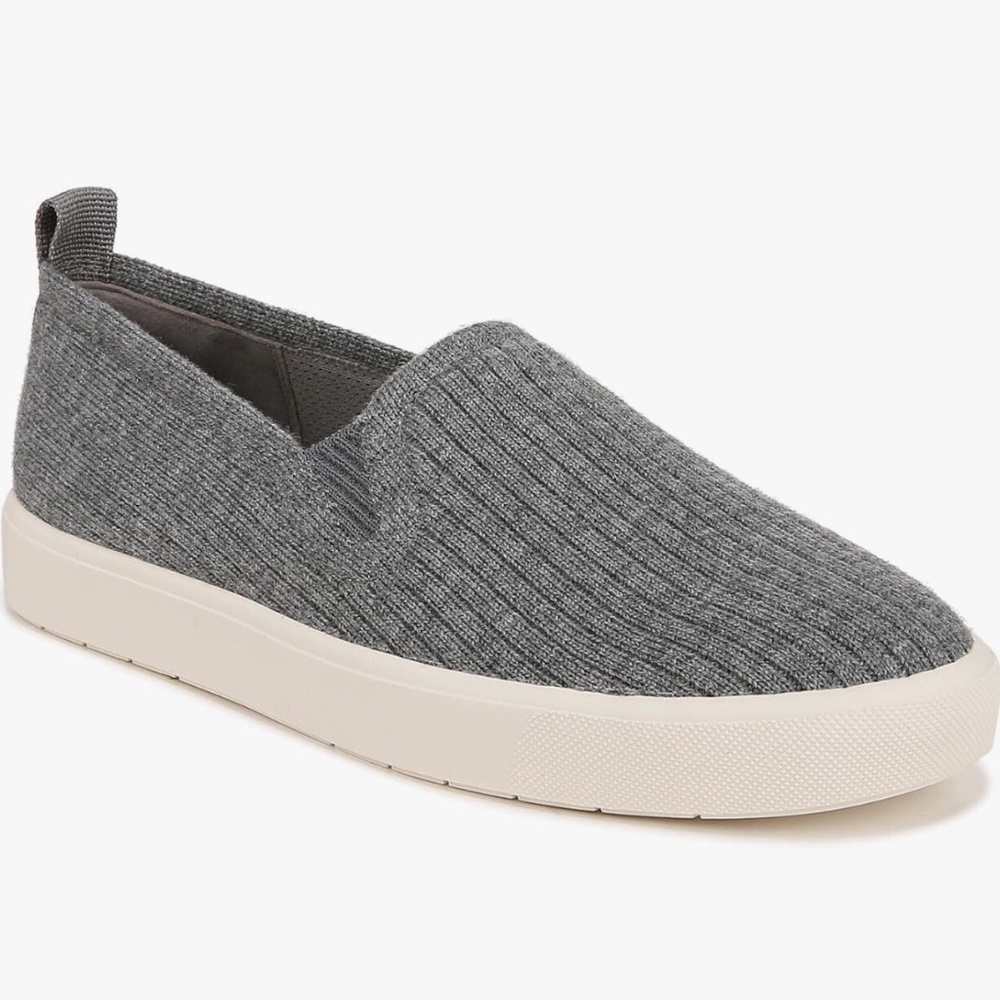 Vince Blair Knit Women's Wool Slip on Sneaker, Color Heather Gray, Size 11 NIB